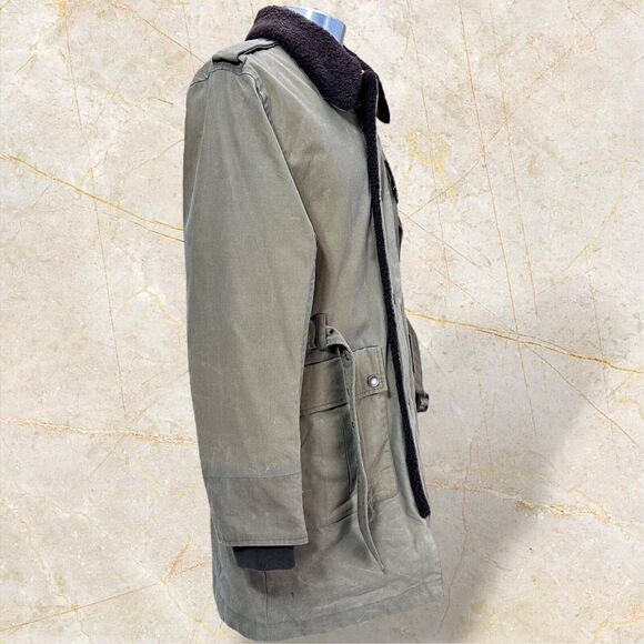 Timberland X British Millerain Premium Waxed Car Military Coat 8514J262 size L/G - Picture 6 of 13